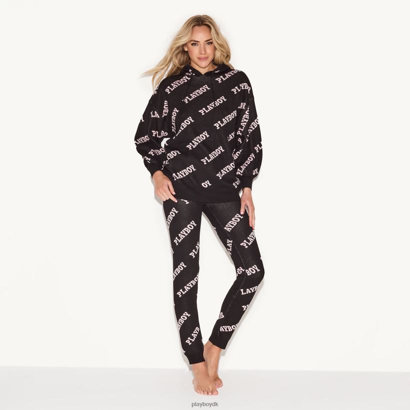 masthead intarsia strik leggings D06FFT1221 tøj Playboy