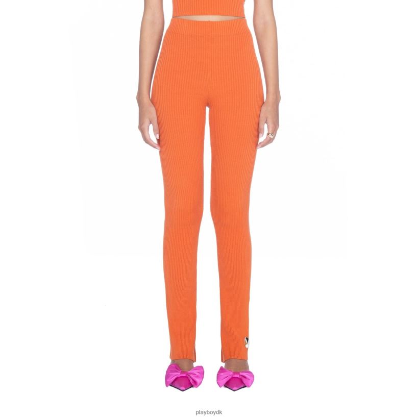 udstrakte ribstrikkede leggings D06FFT656 tøj Playboy