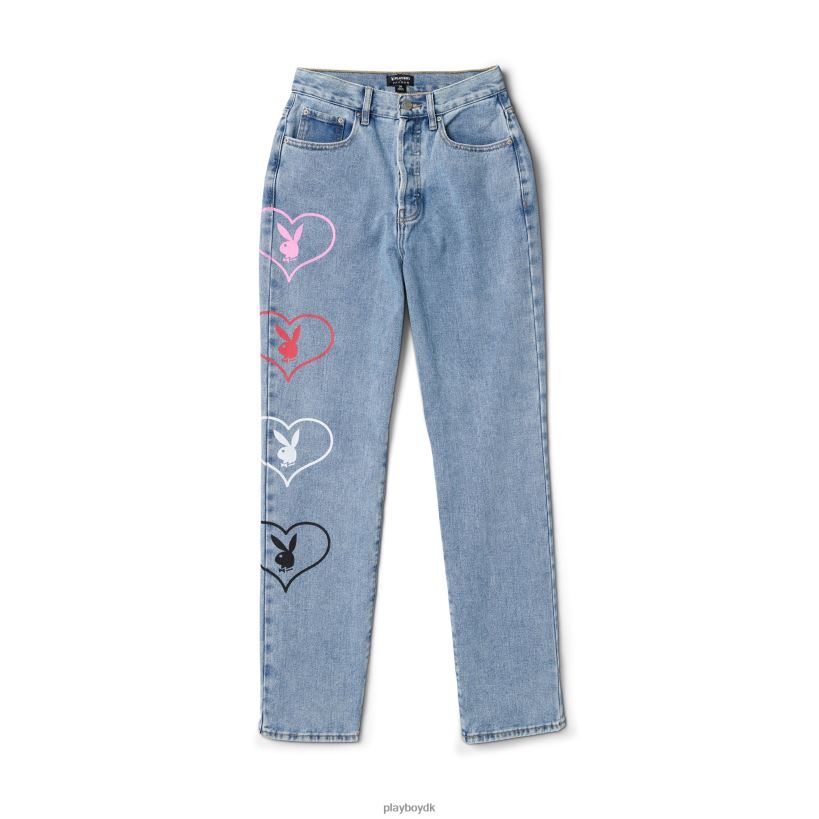 baggy bunny heart denimbukser amore D06FFT1179 tøj Playboy