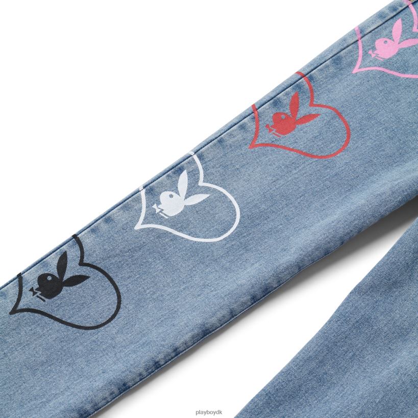 baggy bunny heart denimbukser amore D06FFT1179 tøj Playboy