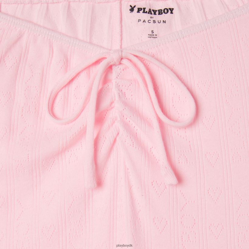 pointelle logo flare bukser D06FFT1197 tøj Playboy