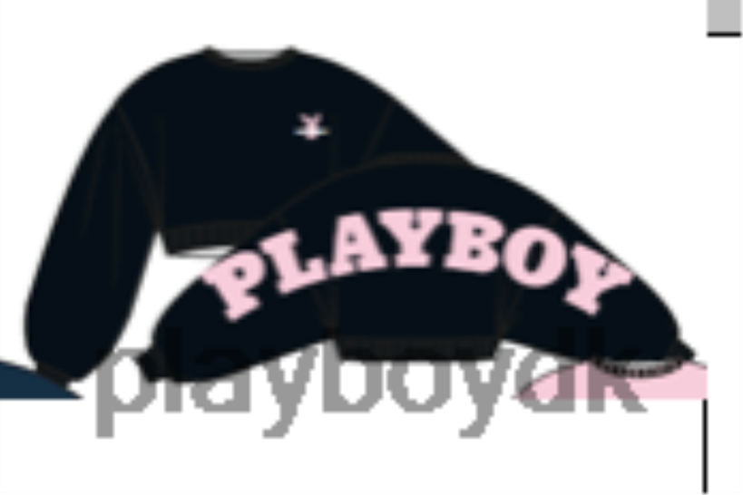 bagside grafisk oversized striktrøje D06FFT1069 tøj Playboy