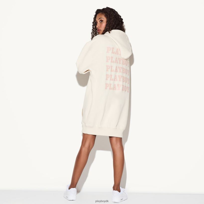 hættekjole med gentaget tryk D06FFT1082 tøj Playboy