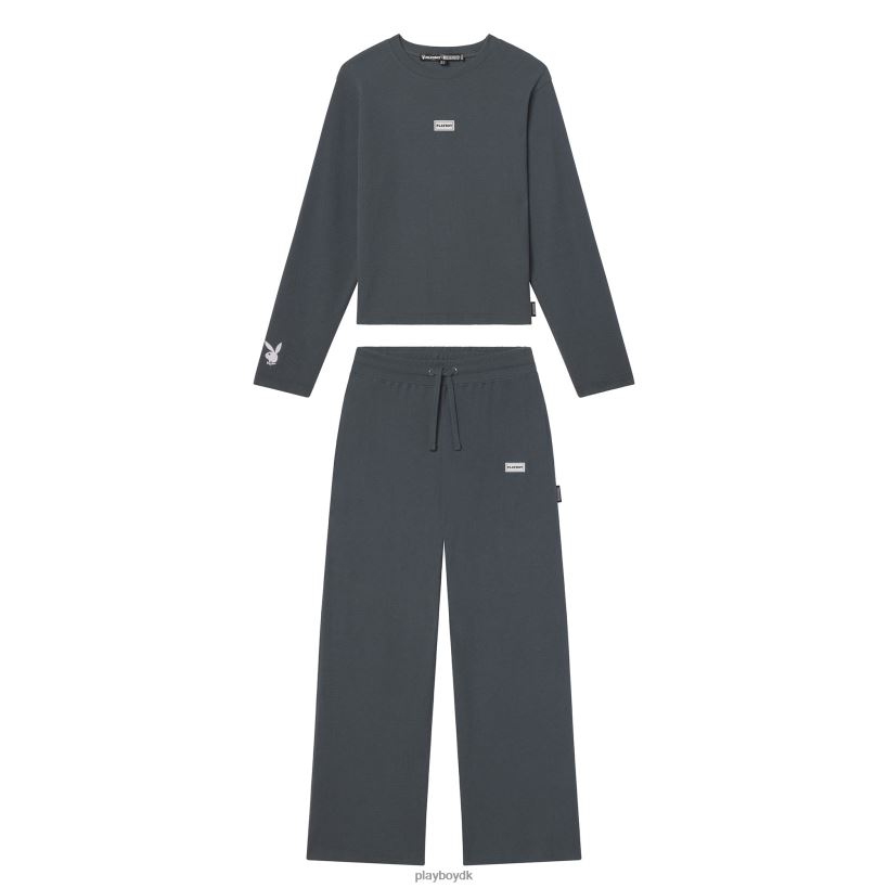 langærmet loungesæt D06FFT1072 tøj Playboy