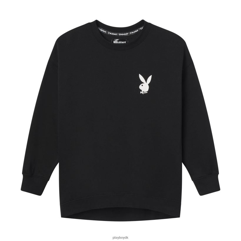 top sweatshirt med rund hals D06FFT1104 tøj Playboy