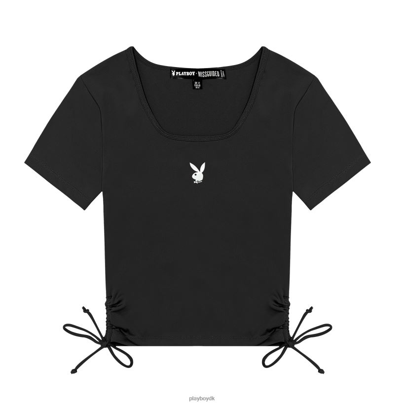 aktiv crop top med firkantet hals D06FFT1041 tøj Playboy