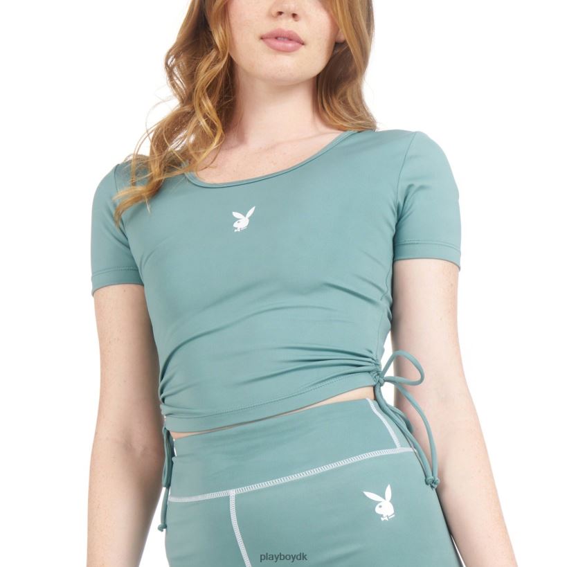 aktiv crop top med firkantet hals D06FFT1042 tøj Playboy