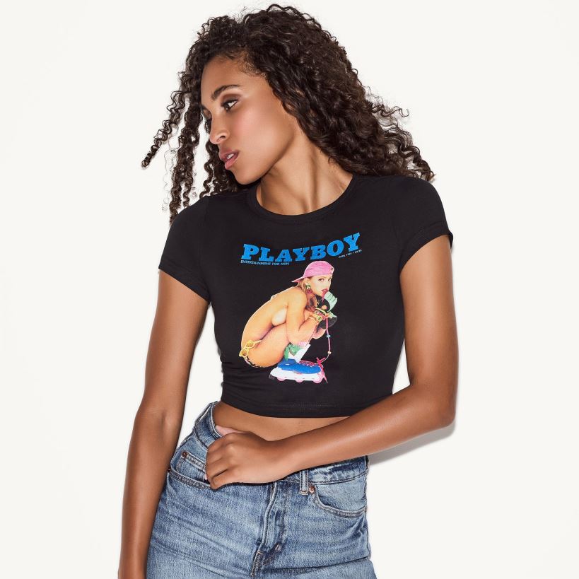 april 1991 cover baby t-shirt D06FFT931 tøj Playboy