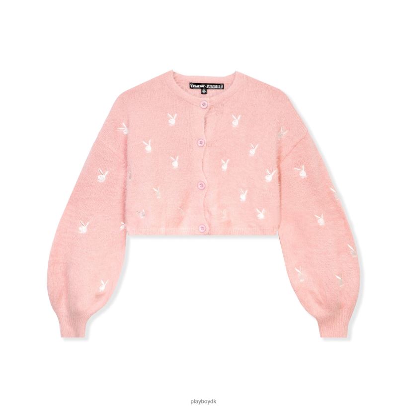 fluffy strik cardigan D06FFT1055 tøj Playboy