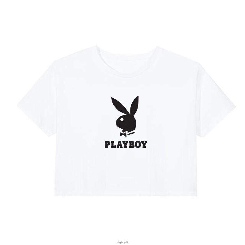 logo cropped t-shirt D06FFT922 tøj Playboy