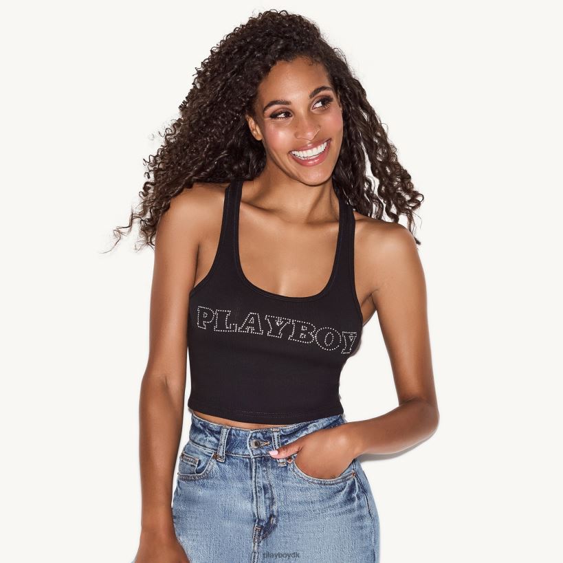 rhinestone masthead racerback tank D06FFT979 tøj Playboy