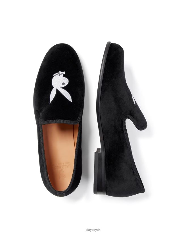 duke + dexter fløjl bunny loafers D06FFT847 fodtøj Playboy