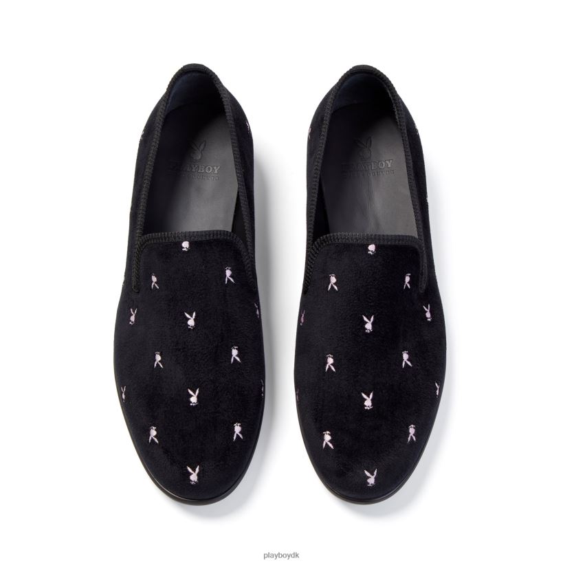 duke + dexter fløjl mini loafers med kaninhoved D06FFT845 fodtøj Playboy