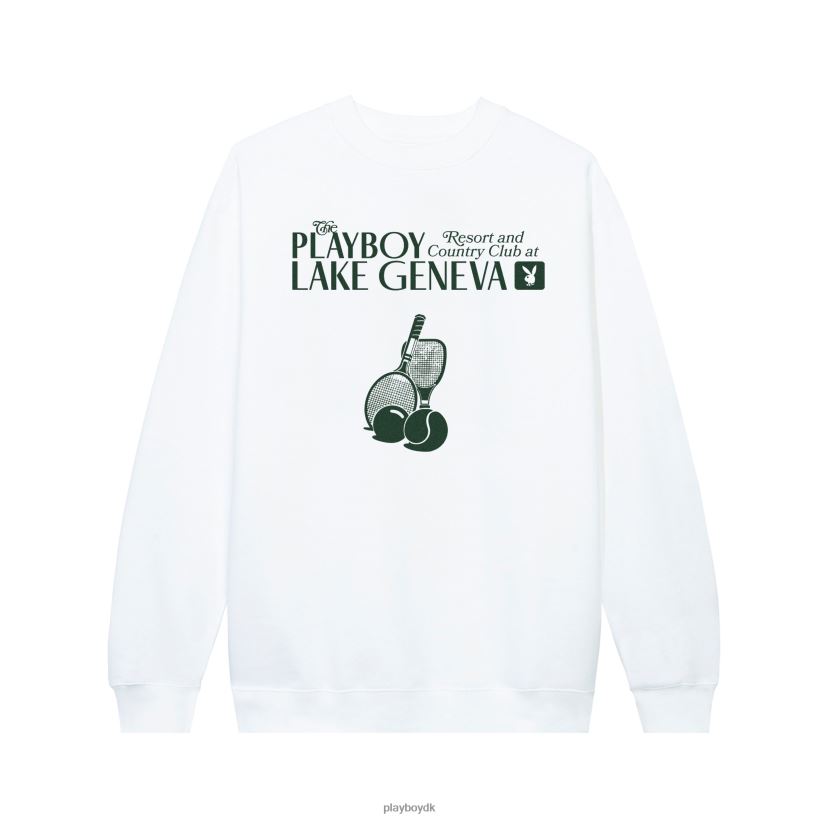 Lake Geneva tennisklub sweatshirt med rund hals D06FFT486 tøj Playboy
