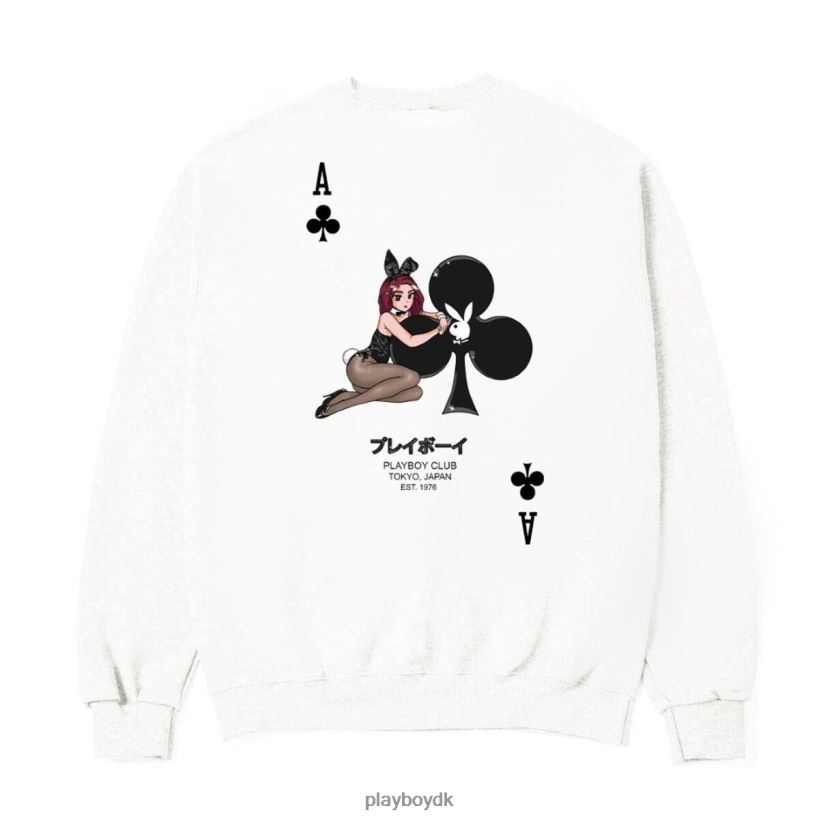 ace of club sweatshirt med rund hals D06FFT360 tøj Playboy