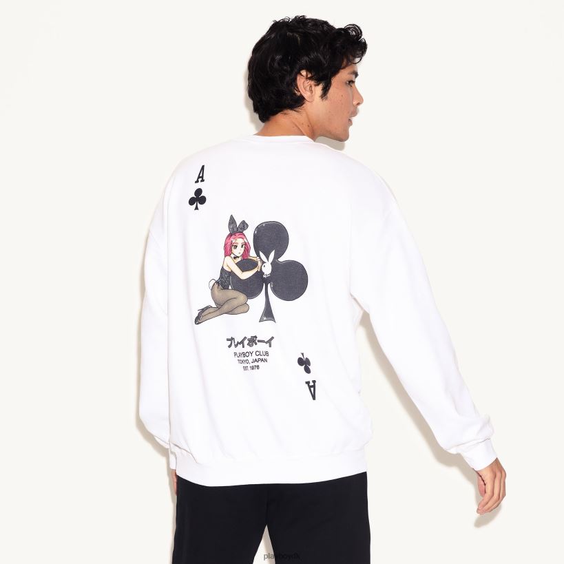 ace of club sweatshirt med rund hals D06FFT360 tøj Playboy