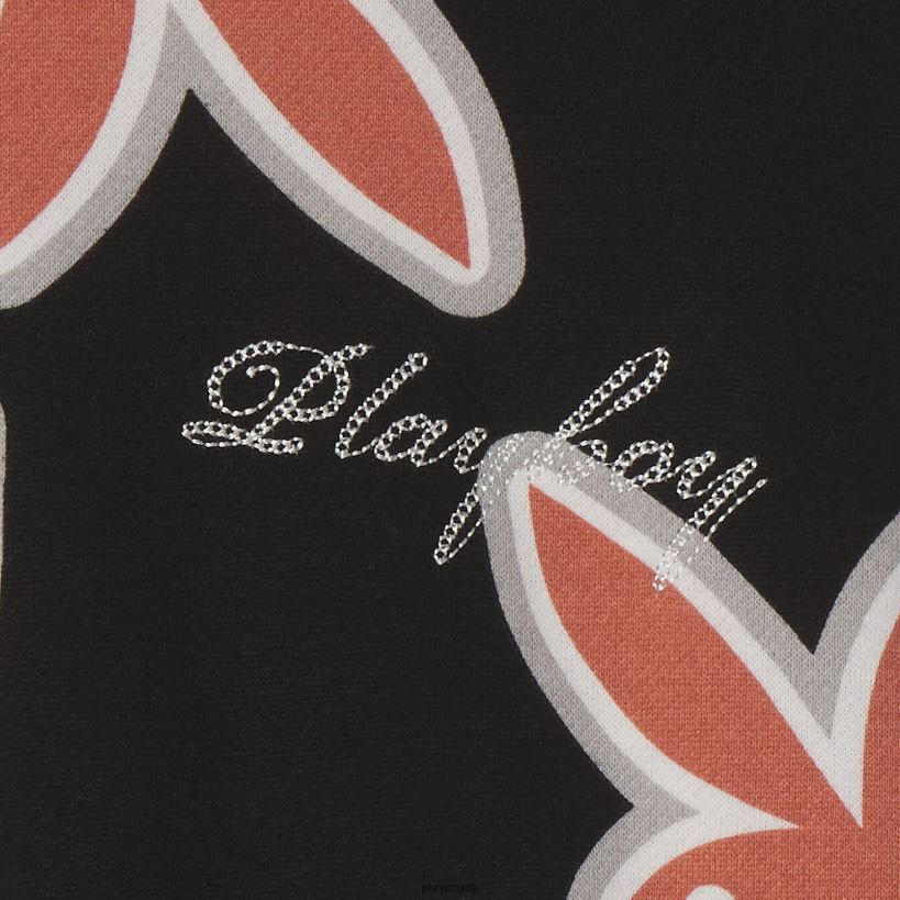gentagende kaninhoved logo hættetrøje D06FFT444 tøj Playboy