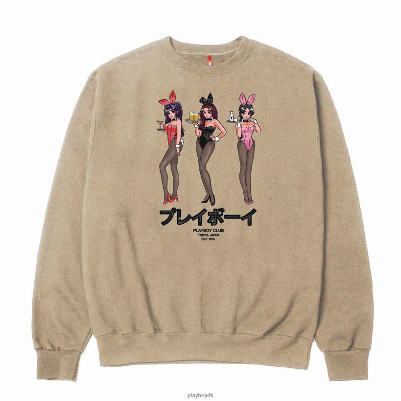 tokyo club happy hour sweatshirt med rund hals D06FFT363 tøj Playboy