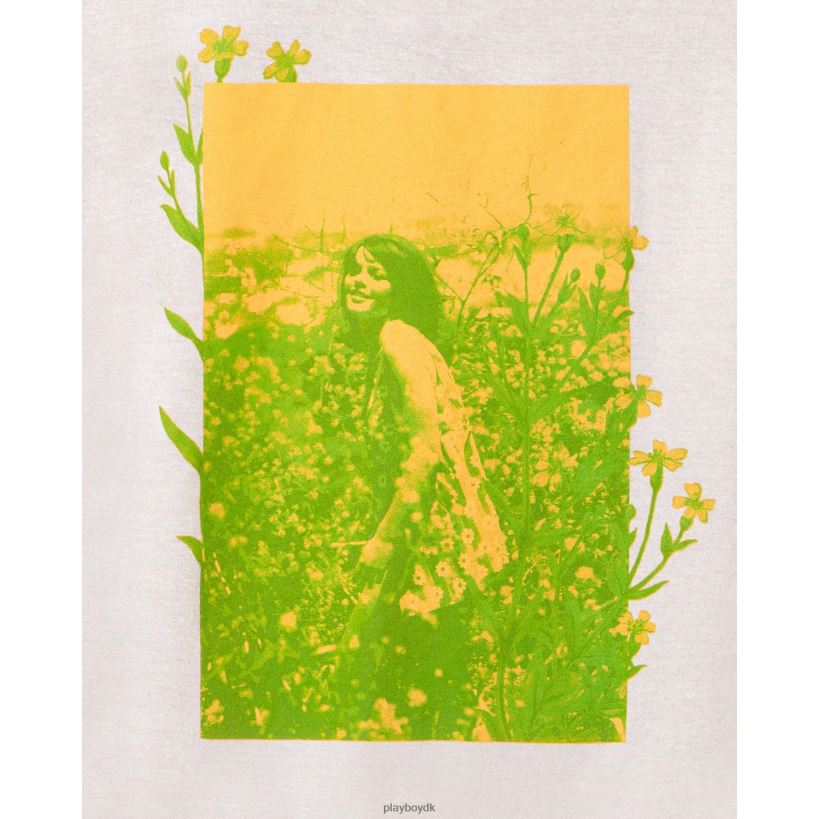 august 1968 legekammerat gale olson blomstret mastet-shirt D06FFT305 tøj Playboy