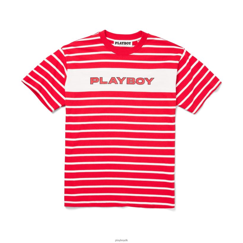 elektronisk stribet t-shirt D06FFT303 tøj Playboy