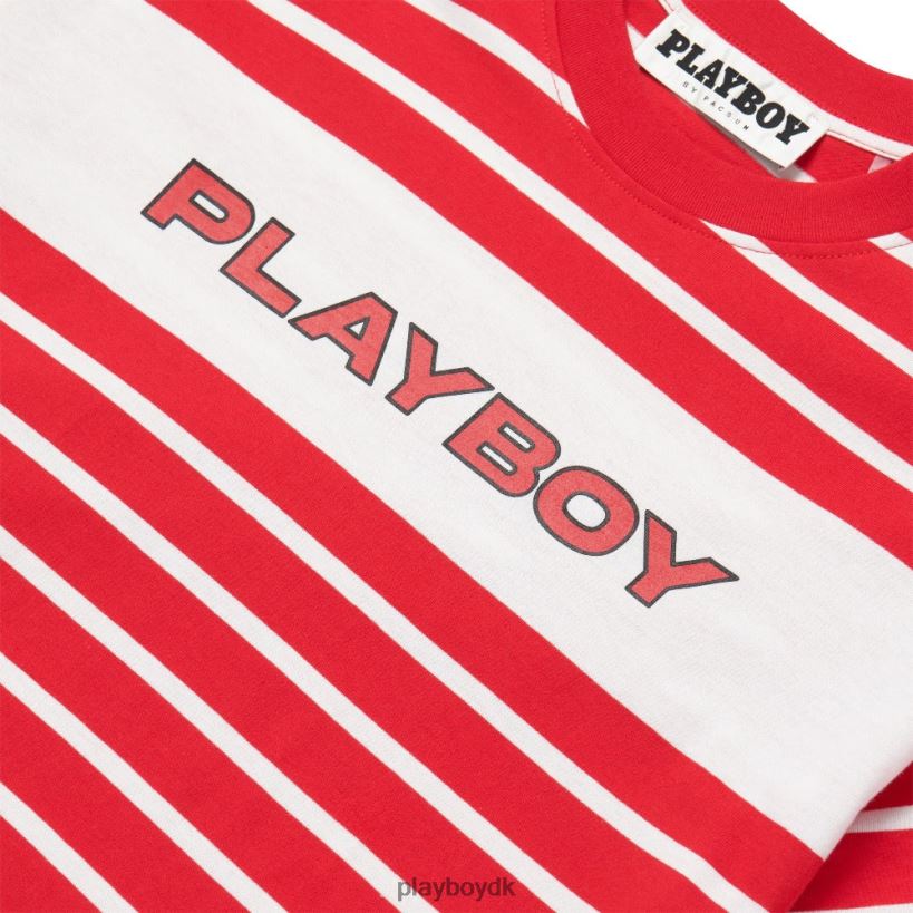 elektronisk stribet t-shirt D06FFT303 tøj Playboy