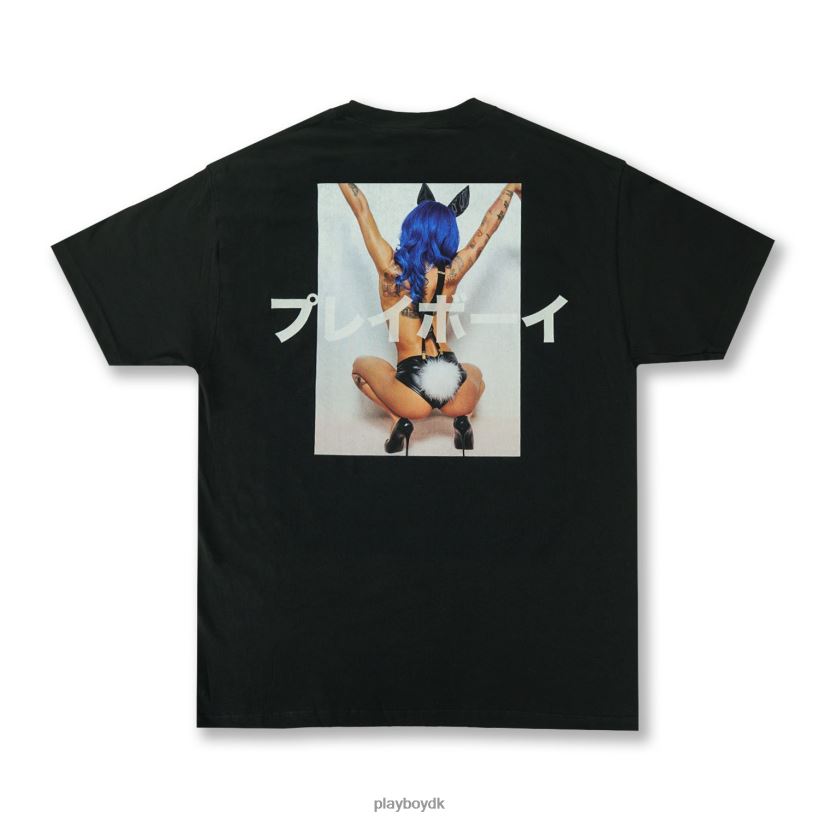 kanji t-shirt D06FFT326 tøj Playboy x Coi Leray