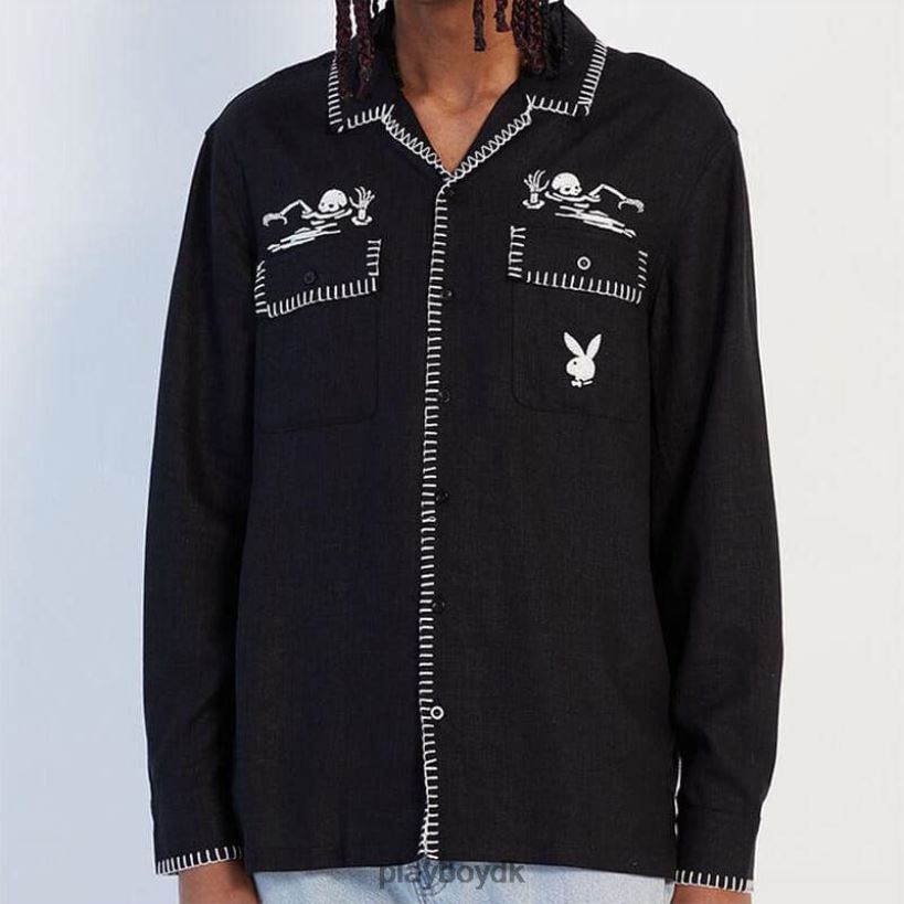 lokalbefolkningen kun langærmet t-shirt D06FFT144 tøj Playboy