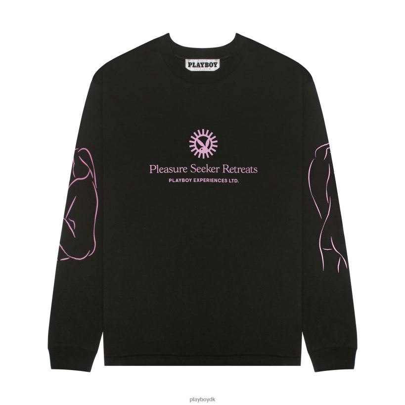 lystsøgende langærmet t-shirt D06FFT272 tøj Playboy