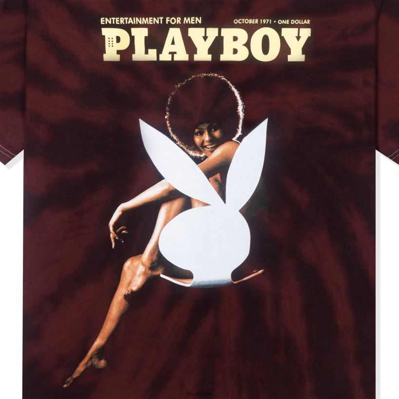 oktober 1971 Darine stern cover tie dye t-shirt D06FFT90 tøj Playboy