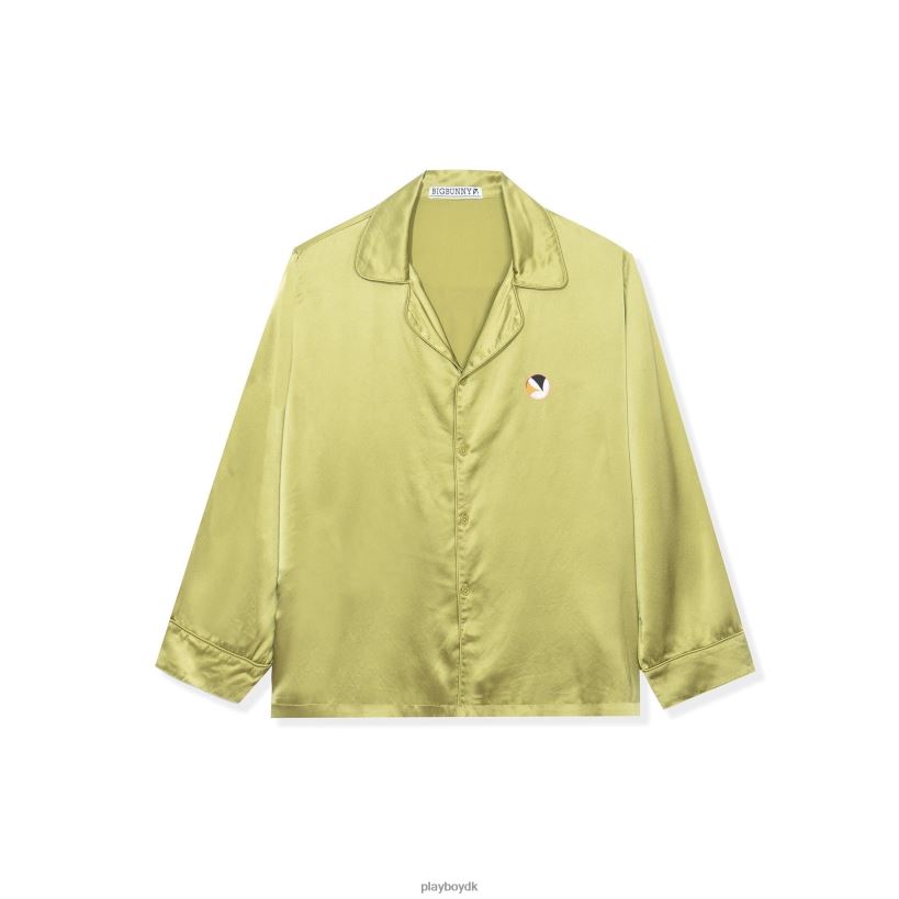 silke button down krave top D06FFT270 tøj Playboy