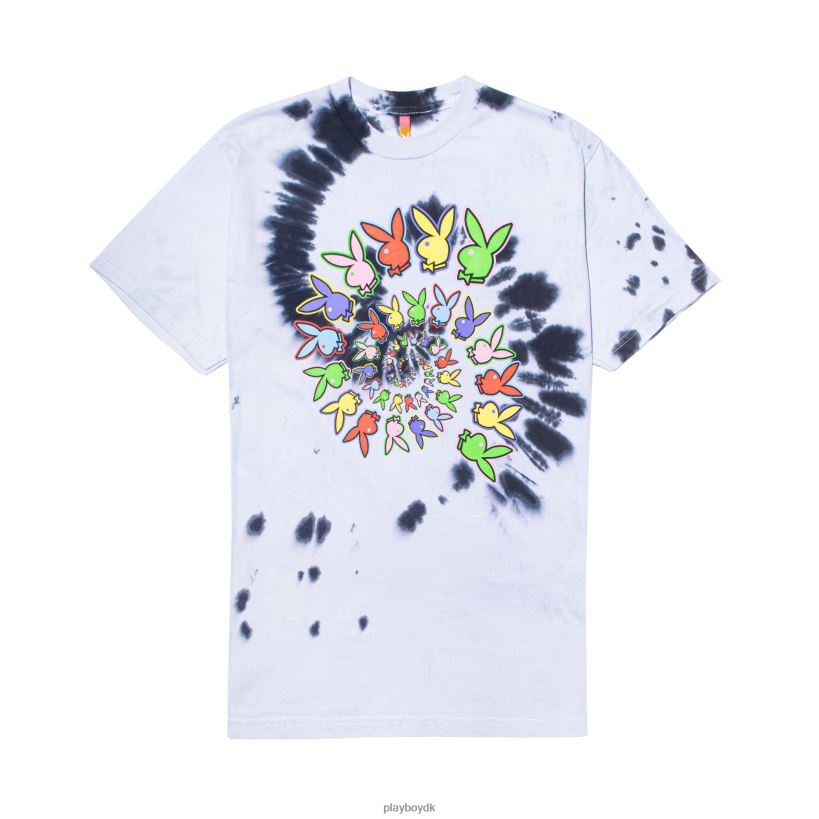 spiral tie-dye t-shirt D06FFT226 tøj Playboy x Color Bars