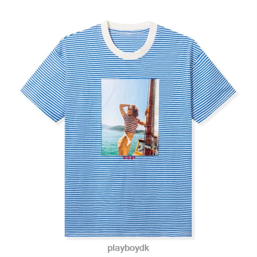 stribet vip club t-shirt D06FFT264 tøj Playboy