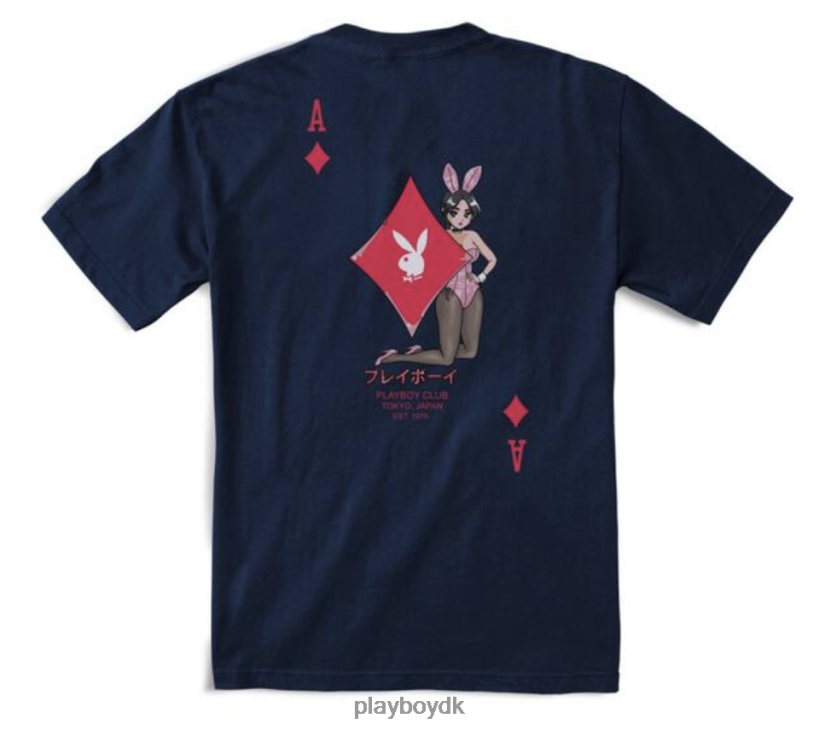 t-shirt med diamanter D06FFT211 tøj Playboy