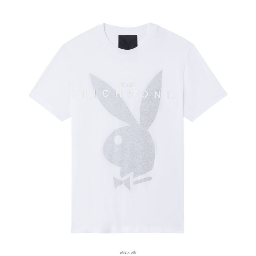 t-shirt med kaninhoved D06FFT190 tøj Playboy x John Richmond