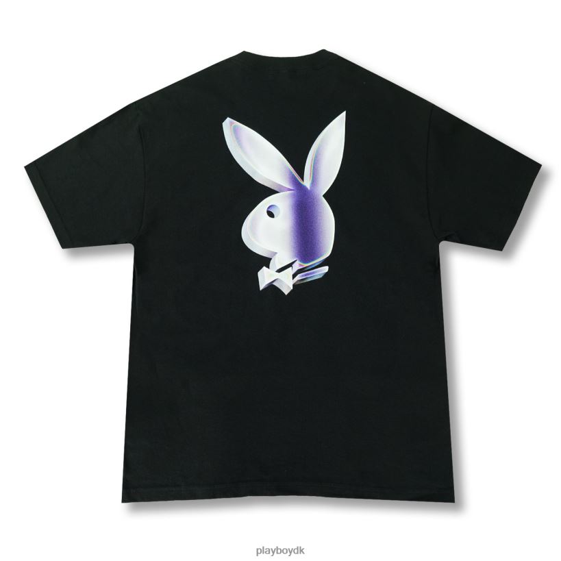 t-shirt med kaninhoved i krom D06FFT23 tøj Playboy