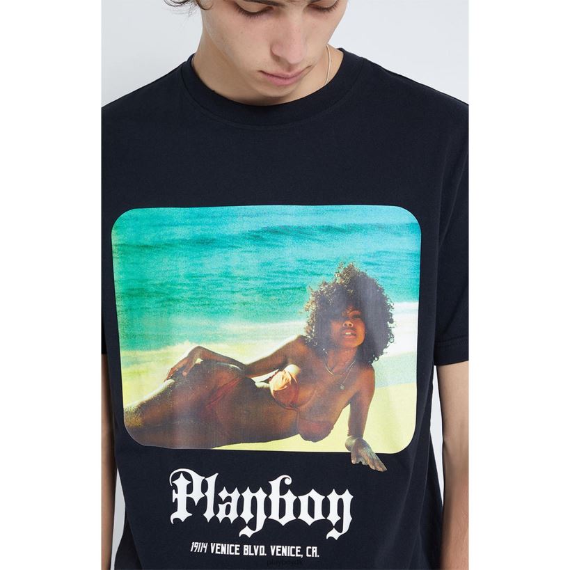 t-shirt ved stranden D06FFT256 tøj Playboy