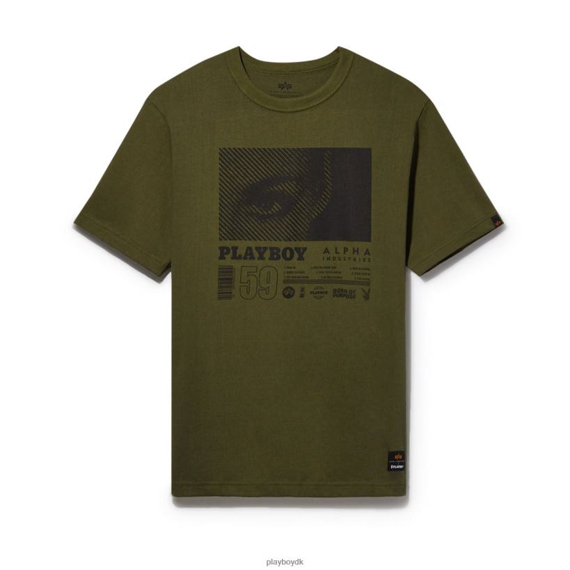 world tour t-shirt D06FFT172 tøj Playboy x Alpha Industries